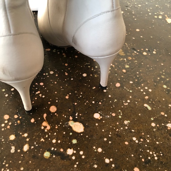 IRO Hygie Boots Off White Leather Heels - Picture 10 of 12